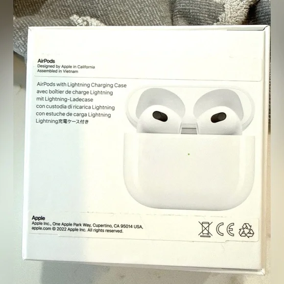 Apple AirPods 3rd Gen with Charging Cable, Case & USB Adapter